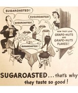 1947 Post Grape Nuts Sugar Roasted Cereal Advertisement Breakfast DWNN21 - $27.40 CAD