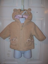 Starting Out Bear Hoodied Coat W/Lining Size 6 Months Girl&#39;s - £11.97 GBP