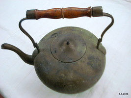 Traditional Old Collectible Metal Tea Pot kettle Indian Antiques - $197.01