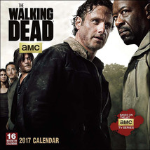 The Walking Dead TV Series 16 Month 2017 Wall Calendar, NEW SEALED - £10.89 GBP