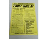 Paper Wars No 17 Wargame Collector&#39;s Journal Magazine September 1994 - £15.79 GBP