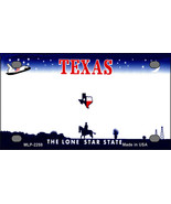 Texas Blank Novelty Mini Metal License Plate Tag - £11.81 GBP