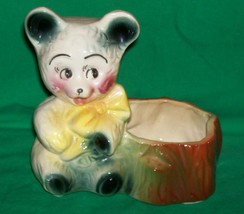Rainbow Dancing Bear Ceramic Chalk Grateful Dead Salt &amp; Pepper Carnival Fair Prz - £25.73 GBP