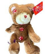 Russ COOKIE THE TEDDY BEAR  GINGERBREAD COSTUME 7&quot; Plush STUFFED ANIMAL Toy - $27.94 CAD