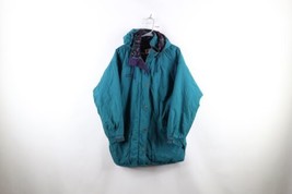 Vtg 90s Columbia Womens 2XL Thrashed Spell Out Fleece Lined Hooded Parka Jacket - £46.74 GBP