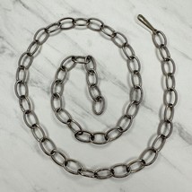 Simple Basic Silver Tone Metal Chain Link Belt Size XS Small S - £15.81 GBP