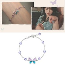 Han So Hee Nevertheless drama same stone butterfly bracelet Korean style elegant - £12.38 GBP