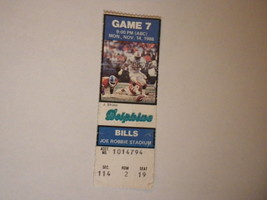 1988 photo NFL ticket stub Jackie Shipp Miami Dolphins vs Buffalo Bills @ Robbie - £5.47 GBP