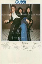 Queen Signed Autograph 6x9 Rp Photo All 4 May Deacon Taylor And Freddie Mercury - £12.96 GBP