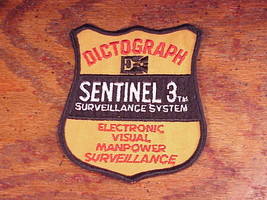 Vintage Dictograph Sentinel 3 Security Surveillance System Cloth Woven P... - $6.95