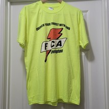 VTG Religious God / Gatorade Parody Neon T-Shirt Jesus Tee FCA Covington... - $27.95