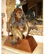 Dan Garrett Bronze &quot; Glance to the Past&quot; - $11,137.50