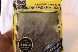 HO Scale Woodland Scenics 14 Trees With Foliage Kit, 3 - 5&quot; Tall, #TR110... - $40.00
