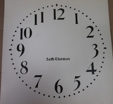 S THOMAS Paper Clock Dial Roman Numbers 1 1  1/2&quot; - $12.85