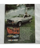 Vintage 1978 AMC American Motors Spirit DL Magazine Print Ad Full Color ... - $122.89 MXN