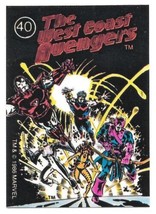 Marvel Universe Series 1 Sticker #40 West Coast Avengers 1986 Comic Images NM - £3.11 GBP