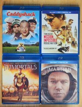 Blu-Ray Lot of 4 Caddyshack, Rogue Nation, Immortals and Martian - £11.79 GBP