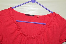 Elie Tahari Red Modal Blend Blouse Top size XS P Petite - $49.49