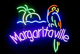 Margaritaville Paradise Parrot Beer Bar Neon Light Sign 18&quot; x 14&quot; - £400.17 GBP