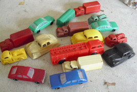 Large Lot of Vintage 1960s Plastic Cars and Trucks LOOK - £22.82 GBP
