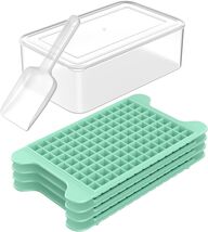 Convenient Mini Ice Cube Tray Set with Container - 117 Small Ice Cubes M... - $31.63