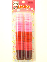 Bello Large Terry Ponytail Holders - Pink &amp; Red - 40 Pcs. (60007) - £6.38 GBP