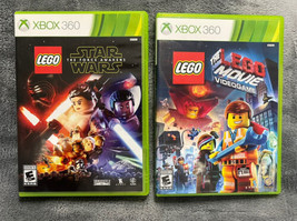 Lot Of 2 Lego xbox 360 games Star Wars The Lego Movie Both With Manuals - £16.52 GBP