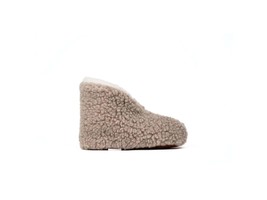 Handmade Sherpa Woolen Folding Shoes- Inside White /Light Brown - Pure N... - $42.50