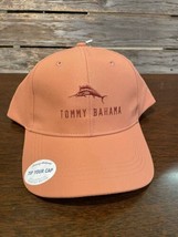 Tommy Bahama Men&#39;s Embroidered Logo Baseball Hat Orange Adjustable NWT OSFM - £19.42 GBP
