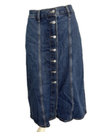 NWT Old Navy Denim A Line Button Front Skirt Size 18 - $45.60 CAD