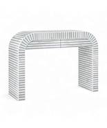 Heritage inlay Moroccan pattern two drawer waterfall console table - $1,608.00+