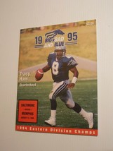 1995 Baltimore Stallions vs. Memphis Mad Dogs CFL Football Program Tracy... - $19.99