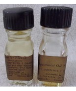 Vintage 2 Small Lorann Extract Bottles Butter Flavor &amp; Peppermint Oil - $3.99