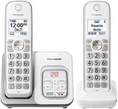 Panasonic DECT 6.0 Expandable Cordless Phone with Answering Machine and ... - £77.89 GBP