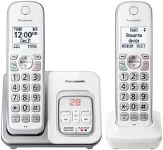 Panasonic DECT 6.0 Expandable Cordless Phone with Answering Machine and ... - £77.86 GBP