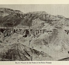 1942 Egypt Valley of the Tomb of Kings Historical Print Antique Ephemera... - $367.32 MXN