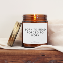 Book Lover Gift, Book Gifts For Book Lovers, Bookworm Gifts, Born To Read Candle - £11.19 GBP+
