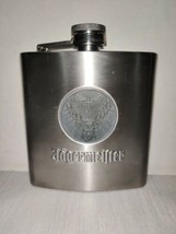Jagermeister Stainless Steel Flask 6 oz. Deer Head Logo Never Used - £10.18 GBP