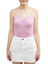 No Boundaries Women&#39;s Juniors Rib Cami Shirt X-Large (15-17) Pink Orchid - £6.69 GBP