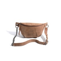  Leather Belt Bag Crossbody Waist Packs Travel Fanny Pack For Women Men Leather  - £68.33 GBP