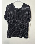 Charter club Intimates Cotton Essential 2Pc Duo Dot Black Sleepwear Set ... - $29.69