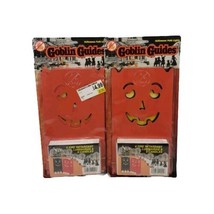 1995 Halloween Path Lights 6 Fire Retardant Luminarias &amp; Candles - £15.23 GBP