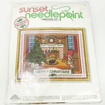 Vintage Christmas Eve 11&quot; x 14&quot; Needlepoint Kit by Sunset 6080 Beth Rien... - £32.69 GBP