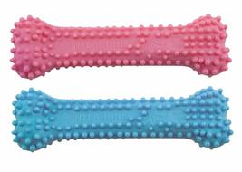 MPP Puppy Teething Toys Dental Bone Chew Chicken Flavored 4&quot; Choose Pink or Blue - £11.10 GBP
