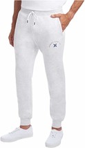 Hurley Mens Fleece Jogger White w/ Gray Specks XL Dual Side Pockets Drawstring - $16.99