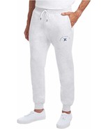 Hurley Mens Fleece Jogger White w/ Gray Specks XL Dual Side Pockets Draw... - £13.02 GBP