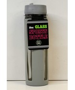 -18 oz GLASS SPORT BOTTLE SILICONE SLEEVE ECO FRIENDLY - $10.22 CAD