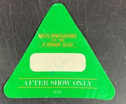 Bruce Springsteen backstage Pass 1984 Authentic Chicago Vintage Green Rare - $19.80