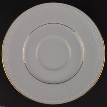 Noritake China White Scapes Collection Whitecliff Pattern 4083 Flat Cup Saucer - £3.51 GBP