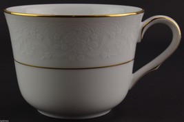 Noritake China White Scapes Collection Whitecliff Pattern 4083 Flat Cup Teacup - £7.61 GBP